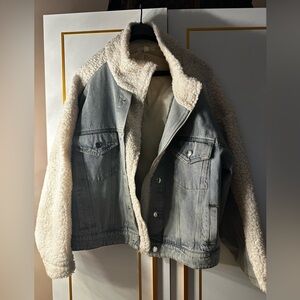 Women’s denim jacket.